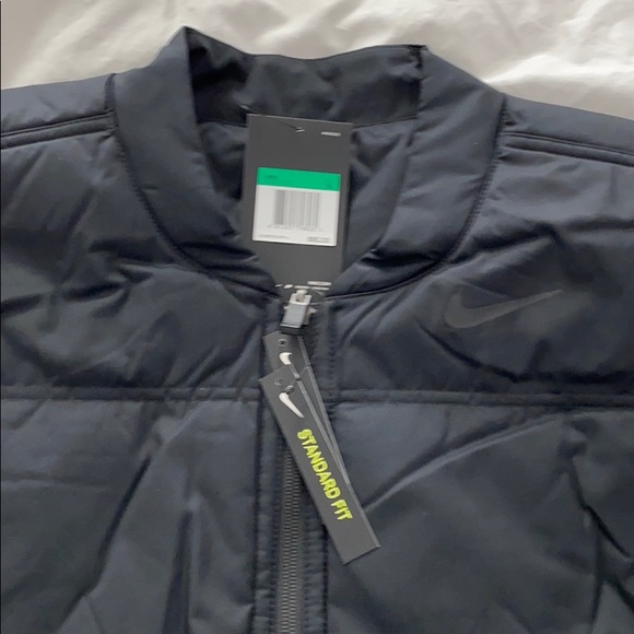 Nike Mens Size Synthetic Filled Reverse Vest Black - Picture 2 of 2